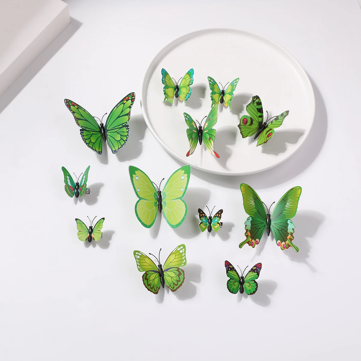 Made In China Butterfly Hair Clips Cute Elegant Hair Accessories Clips Hair Accessories 12 pcs