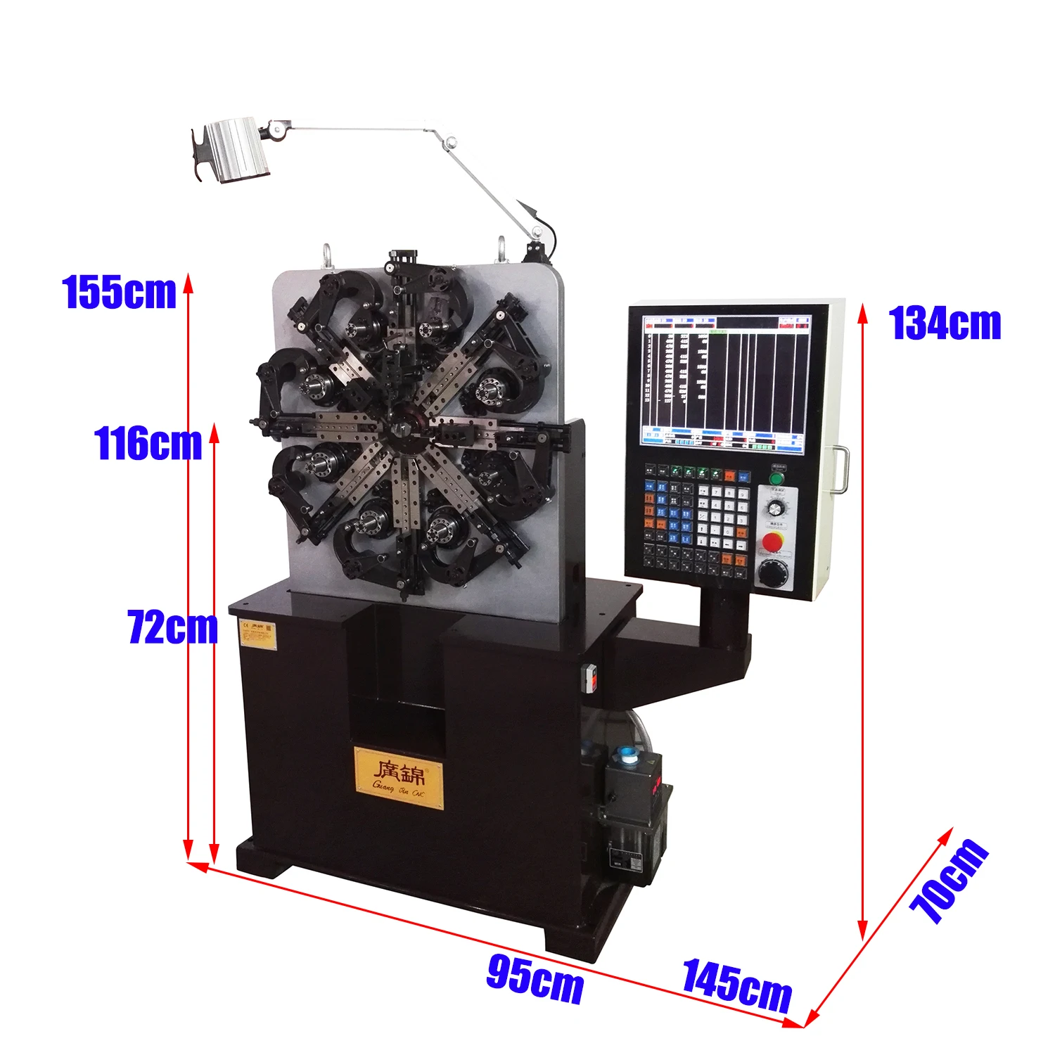 CNC Spring making machine for metal clip and spring machine for vary types of spring forming products