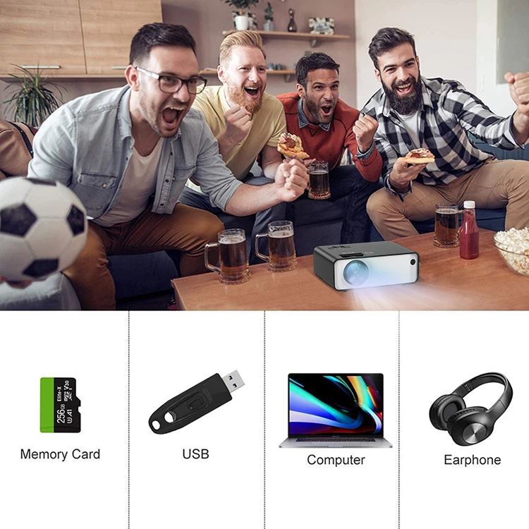 Multimedia 720p 1080p Supported  Proyector Game Mini Portable Home Led proyector Projector