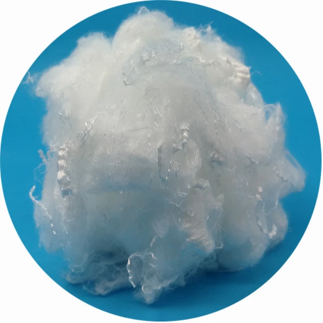 0.9D*51mm Virgin raw white silicone down like fiber for China