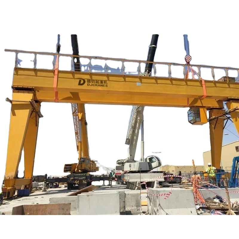 Factory price top running mg model double beam electric gantry crane price