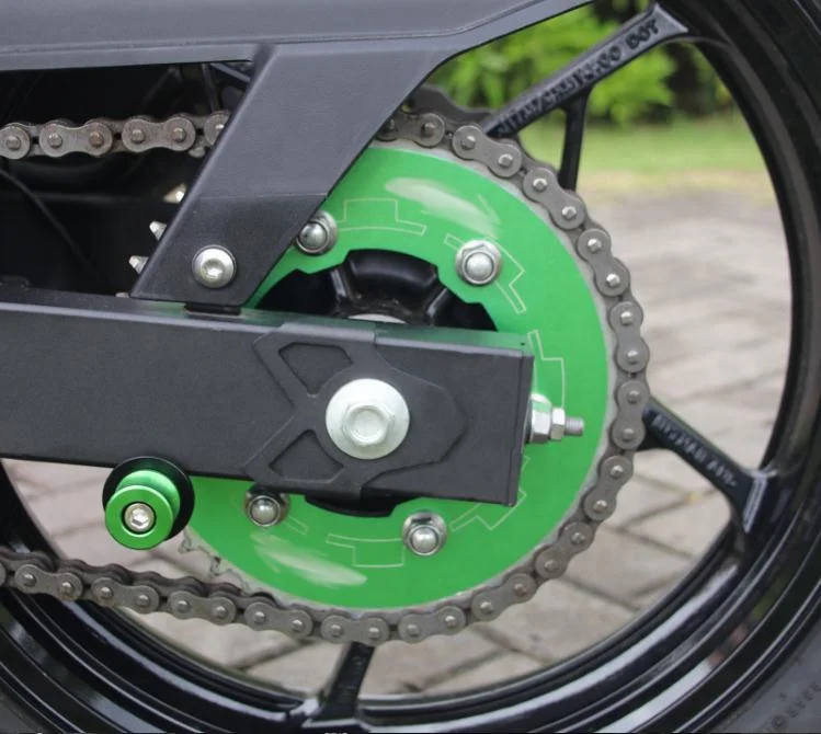 For KAWASAKI NINJA 400 Motorcycle CNC Transmission Belt Pulley Rear Wheel Sprocket Chain Cover Guard Accessories