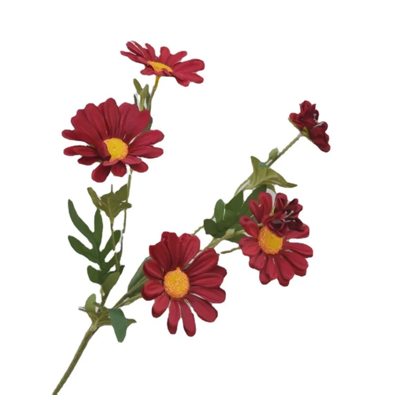 Wholesale Cheap Artificial Flowers Silk 6 Head Gerbera Daisy for Wedding Decor