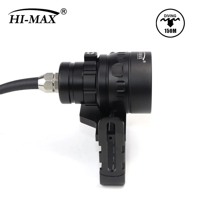 HI-MAX 3500 Lumen 3 LED 26650 Battery Canister Torch Diving Cave Light