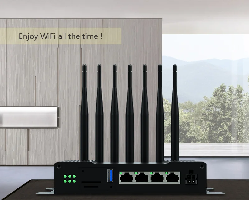 Openwrt Dual Band 2.4G & 5G support VPN PPTP L2TP 1200Mbps 12V 5g router for buses