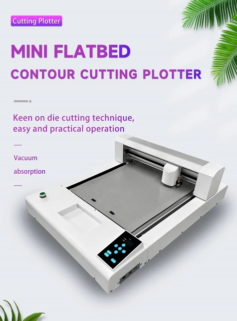 Yinghe Low price  Mini Desktop Flatbed Single Double Blade Contour Cutting Plotter For Pet, PVC, Cardboard, Sticker, Film, Fiber