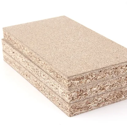 Good Quality Low Price Melamine Chipboard Particle Board E1 Grade Particle Board 17mm Flakeboards 3-layer Structure Boards