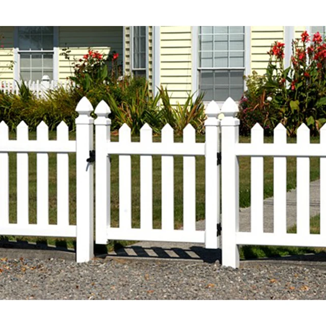 2021 Hot Sales  picket fence Decorative Plastic Fence Panels Portable Vinyl Privacy Outdoor Houses Pvc the Garden Border Fence