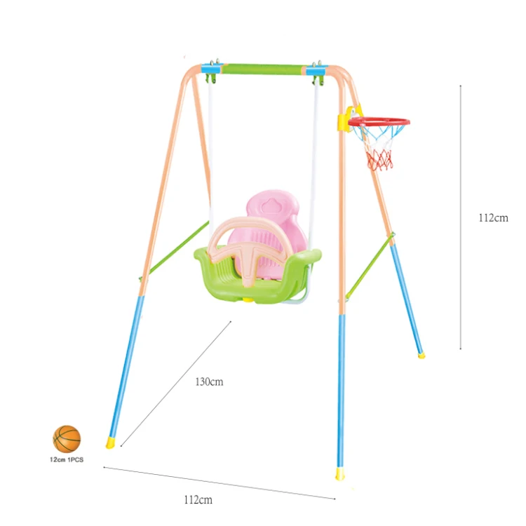 Baby single seat swing chair hanging baby swing indoor and outdoor playground Kids baby Swing Chair