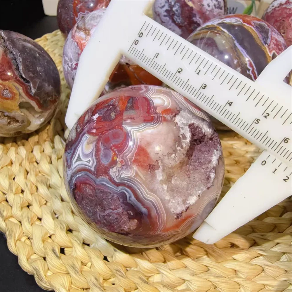 Wholesale Natural Carved High Quality Crystal Mexico Agate Sphere For Home Decoration