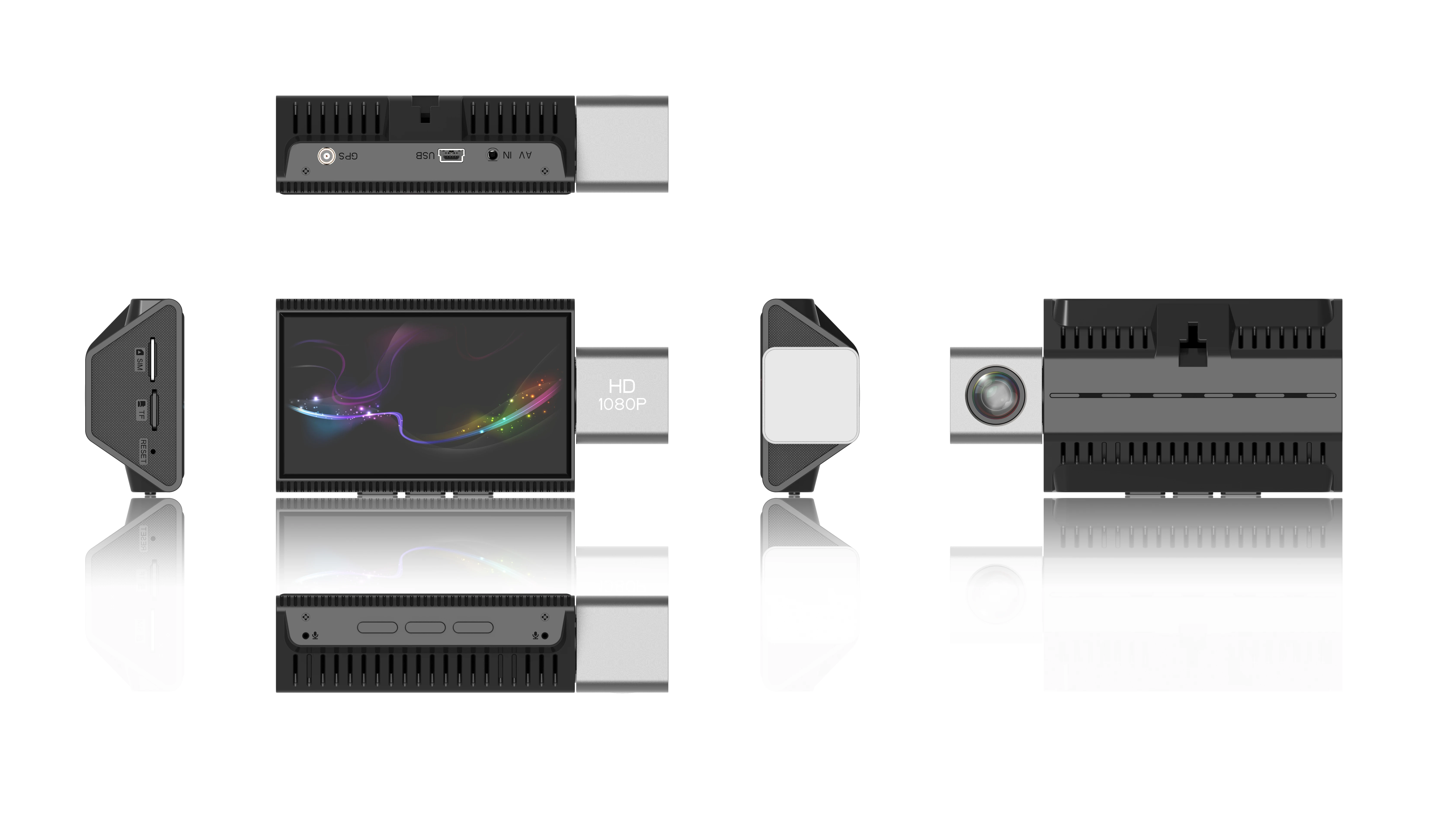 4G Card Android 8.1 Dual Lens Dash Cam WIFI GPS Navigator car Dashboard Camera Recorder 3 inch car black box for universal car