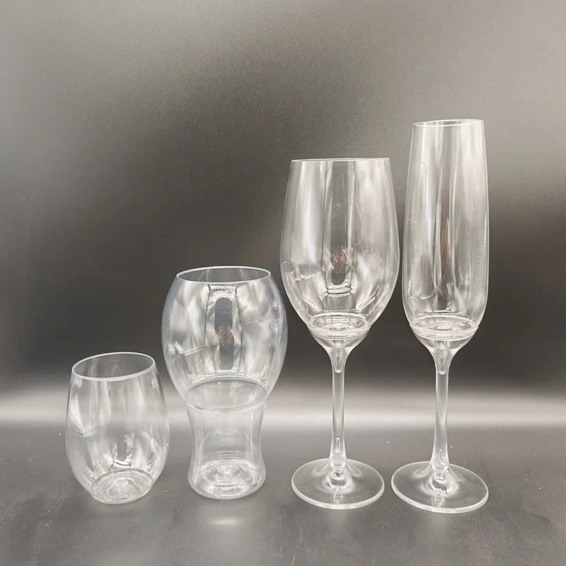 Detachable Plastic wine glass Goblet wine glass stem wine cup unbreakable