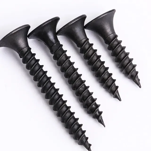 Good Price 25mm Metal Drywall Screws Manufacturer 1-5 inch Custom bi Metal Black Drywall Screws for Cabinets Sale In Mid East