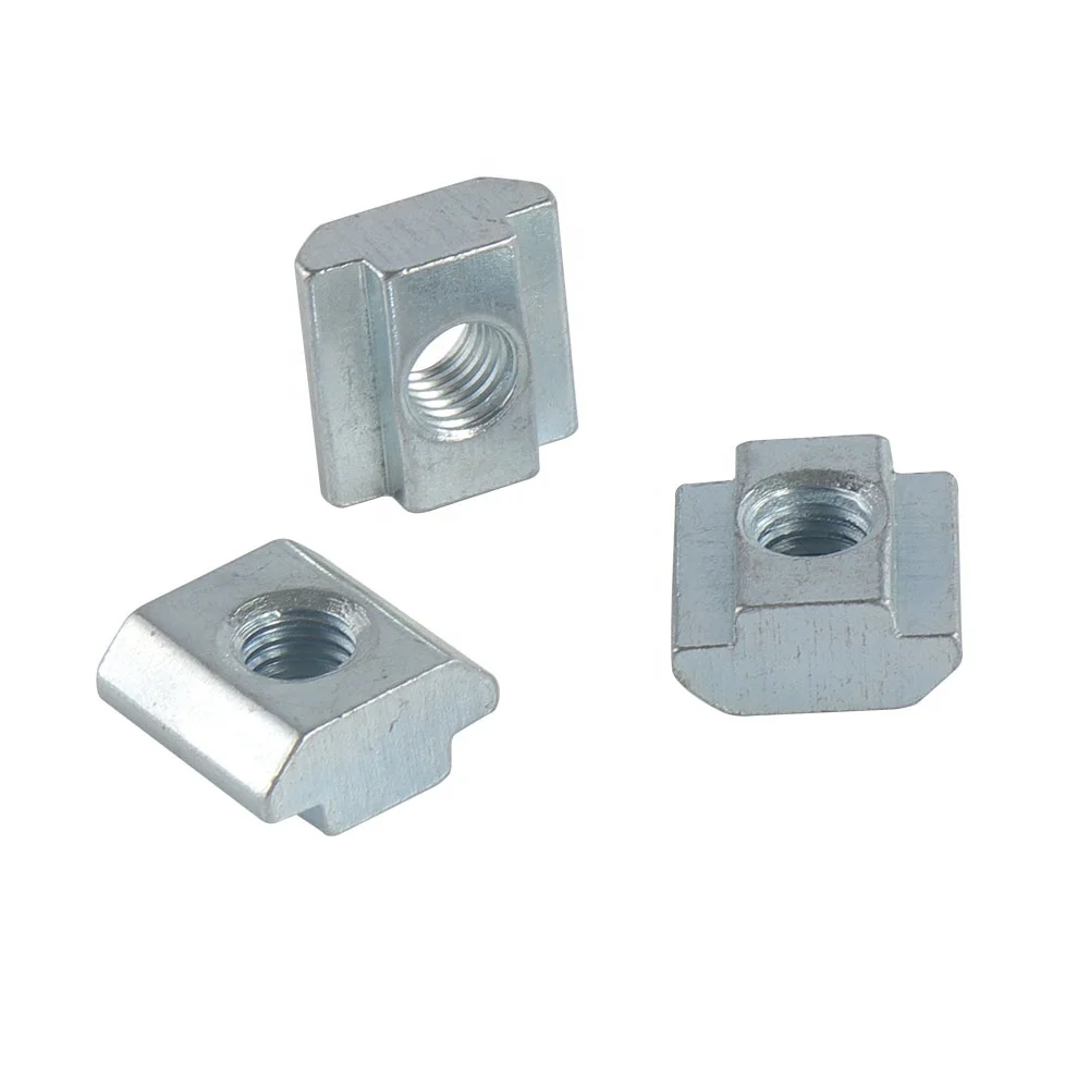 Custom M4 M5 T Slot Nut Forging Carbon Steel Sliding Nut for 2020 Aluminum Profile