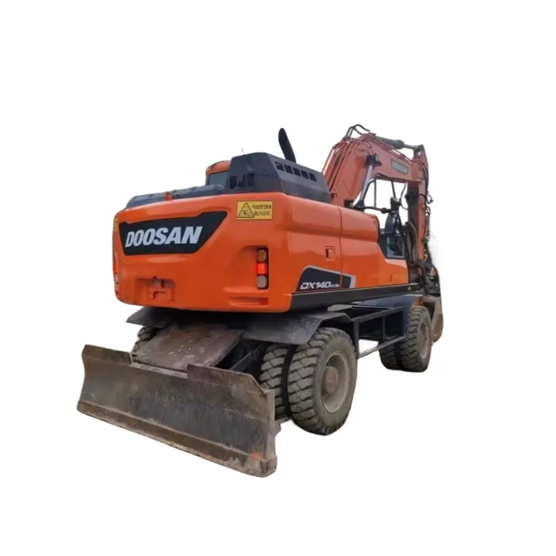 Готов к работе и опытный Подержанный doosan dx140w экскаватор 140 модель dx140 колесо 14ton-экскаватор