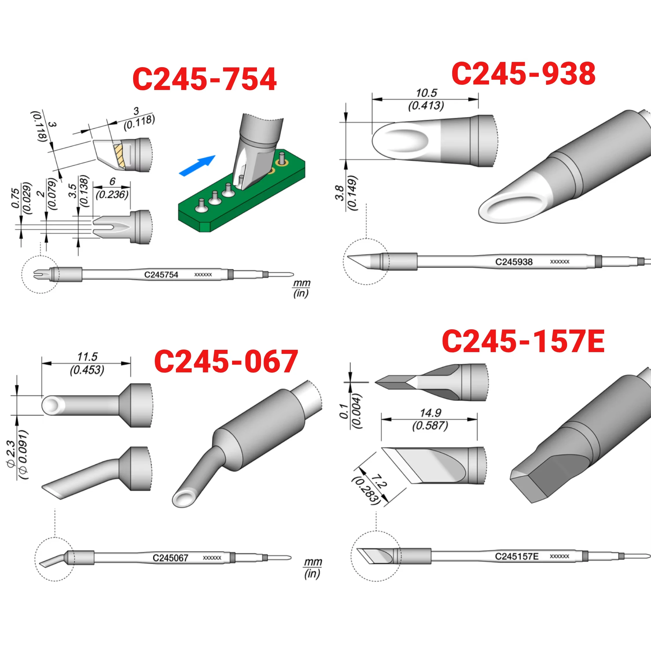 Оригинальный паяльный наконечник серии C245