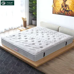Queen Size Knitted Fabric Memory Foam Independent Pocket Spring Mattress YuLan Spring Bed Mattress
