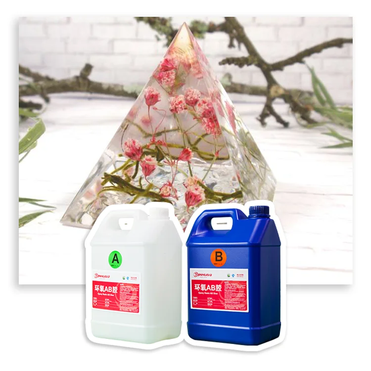 Transparent Glass Texture Resin Crafts Liquid Crystal Anti-yellowing Epoxy Resin for DIY Crafts