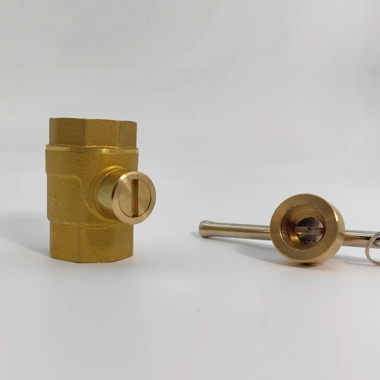 Brass ball valve with key lock Female/Female Thread for Water ,oil ,gas