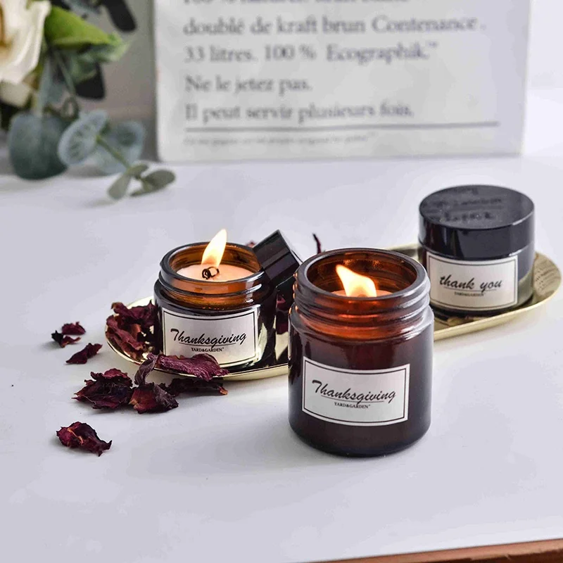 
Jar Candle In Glass Luxury Customized Custom Flower Handmade Oem Box Art Logo Packaging soy wax 