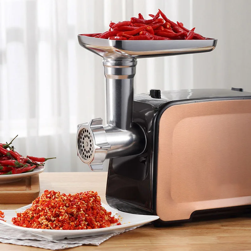  Нержавеющая сталь Бытовая многофункциональная маленькая Мясорубка 400 Вт коммерческая или домашняя электрическая