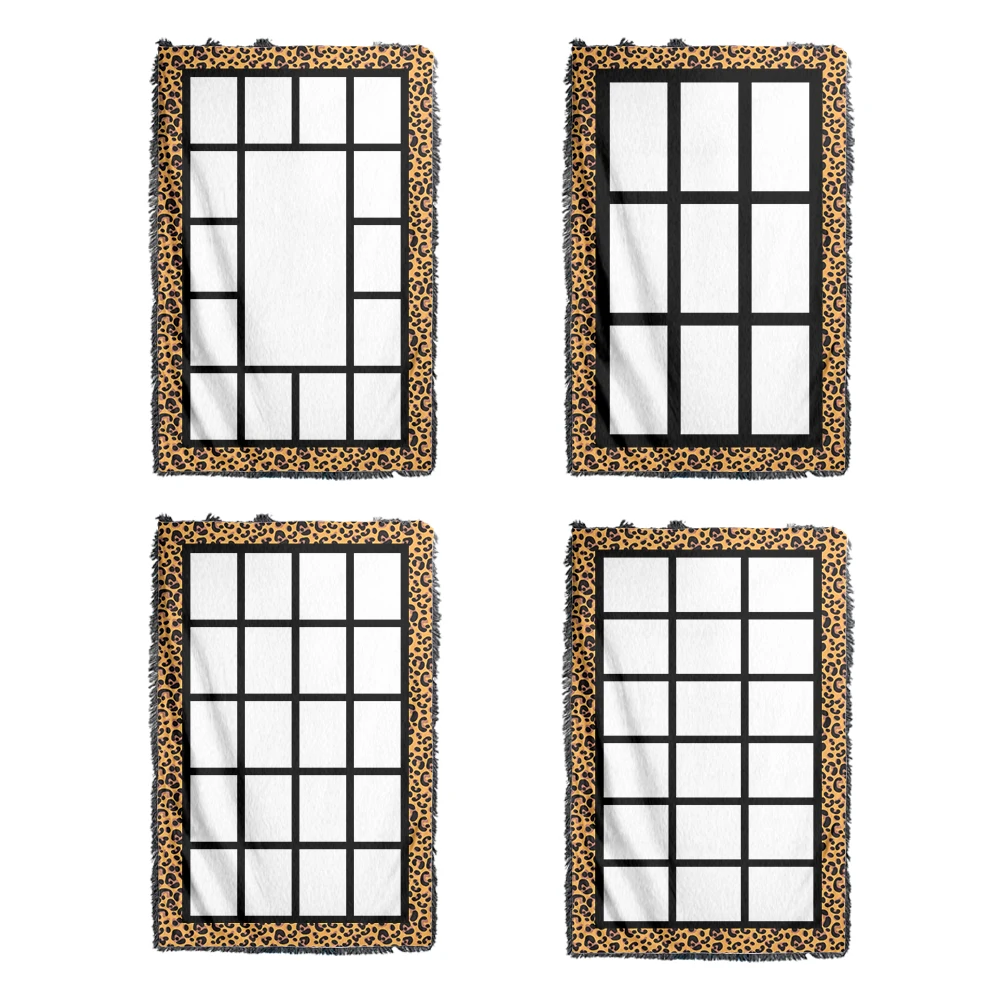 Double layer cow printed flannel moving chunky knit chunky knit blanket 280g printed crazy christmas holiday flannel blanket