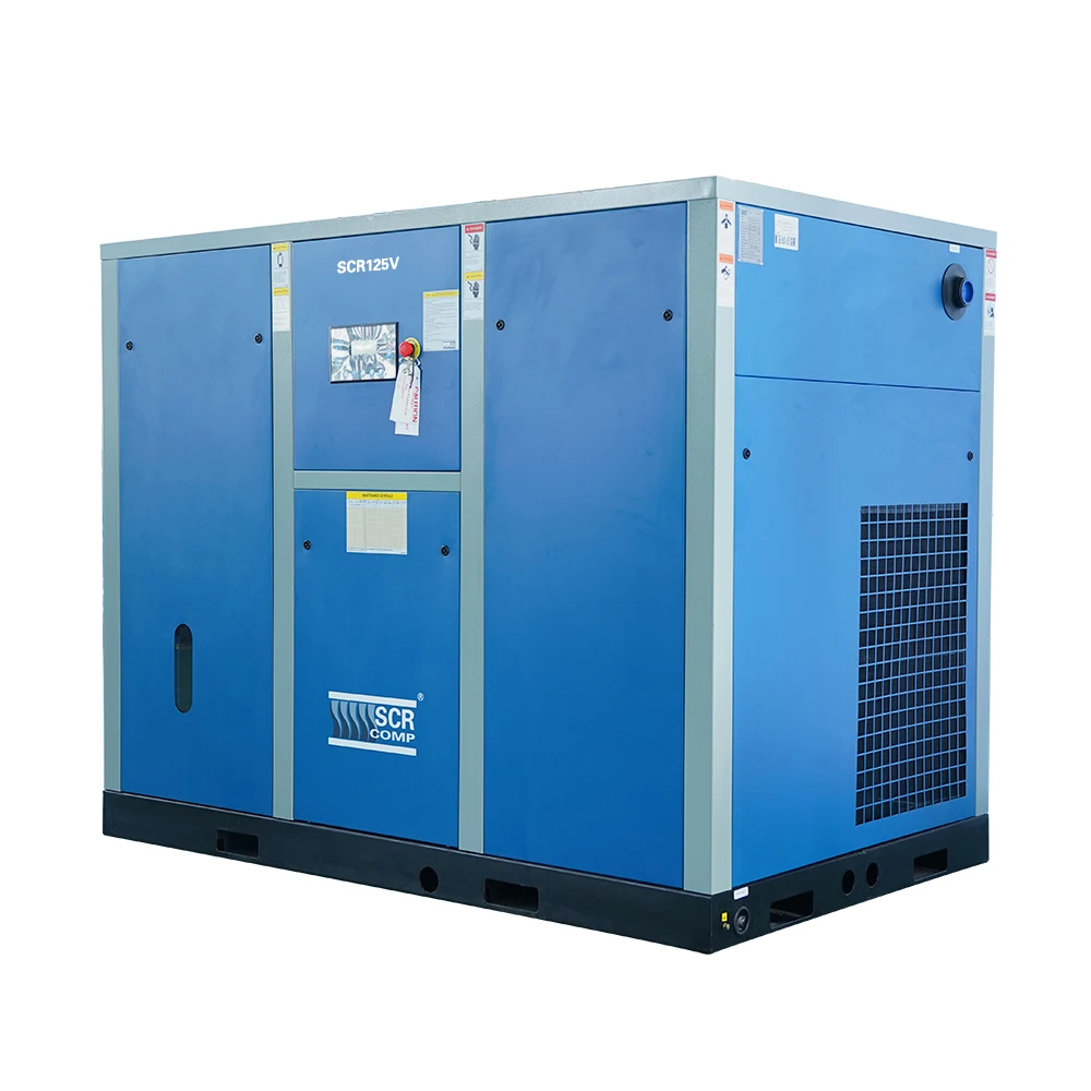 Китайский PM VSD небольшой винтовой воздушный компрессор с ISO9001 CE (SCR125V)