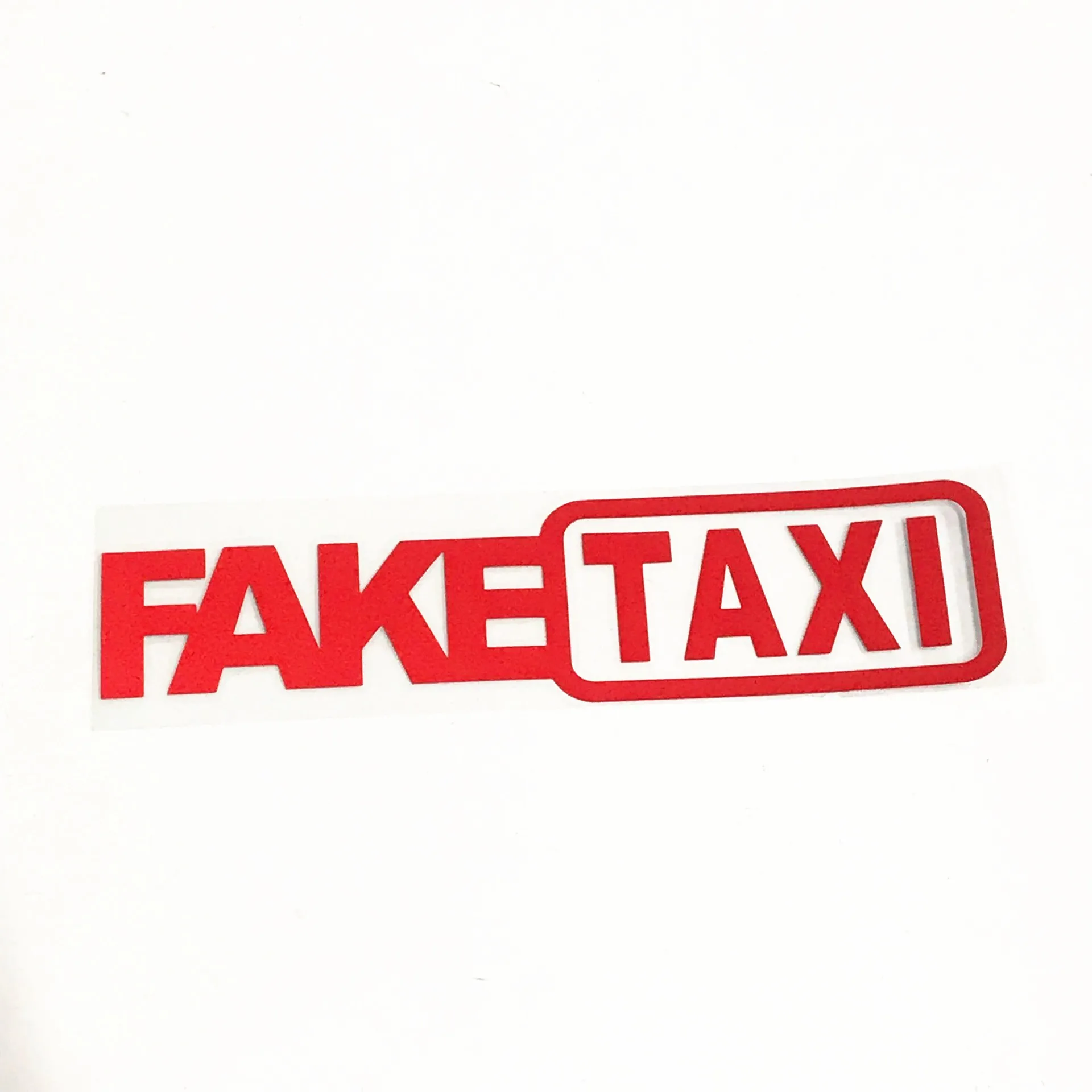 In stock Fakes Taxi Sticker Funny Car Motorcycle JDM Window Sticker Vinyl Decals
