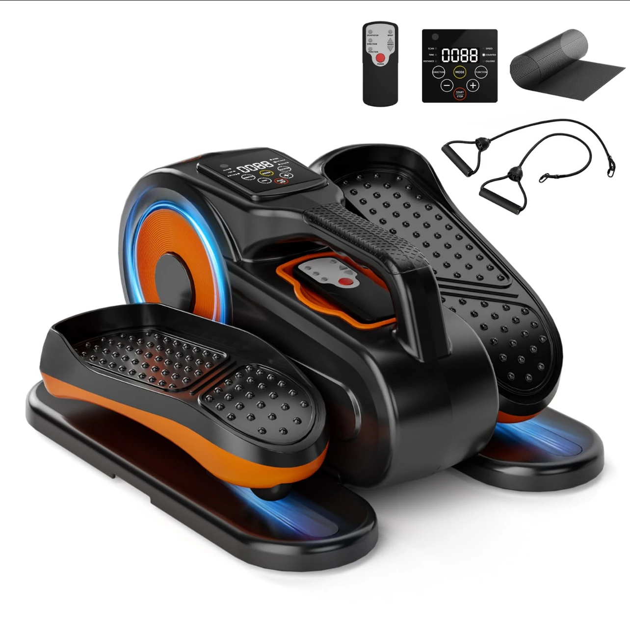 Under Desk Elliptical Machine Seniors Rehab Electric Seated Leg Foot Pedal Exerciser Stair Stepper