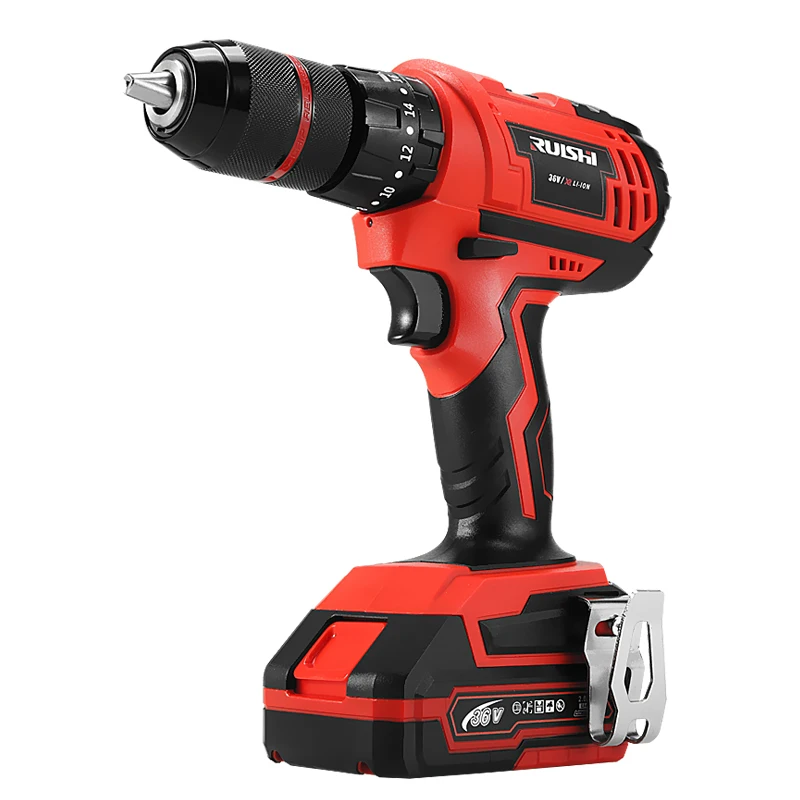 Professional Portable 36 volt 1500mAH Lithium Battery Cordless Driver Drill