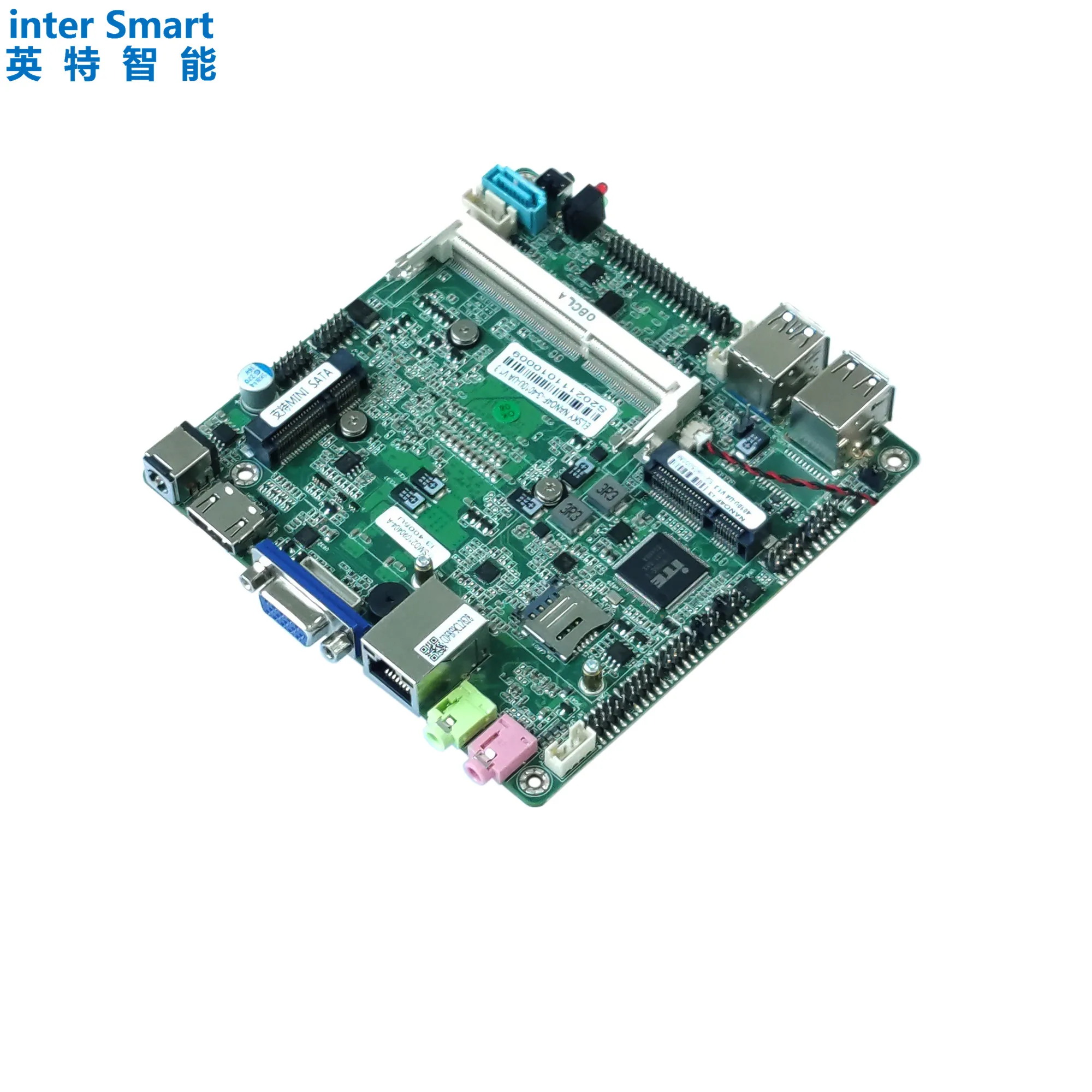 ELSKY NANO-ITX motherboard NANO4F with CPU Haswell 4th gen core i7-4500 DDR3 Max 8GB EDP LVDS 12/19V power support 4k display