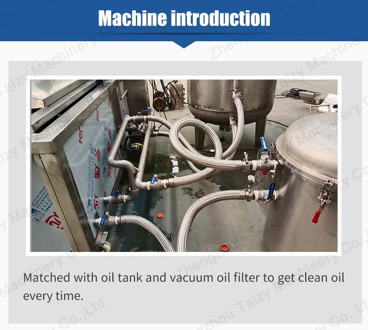 Continuous Conveyor Chip Deep Fryer Falafel Crispy Chicken Automatic Frying Machine