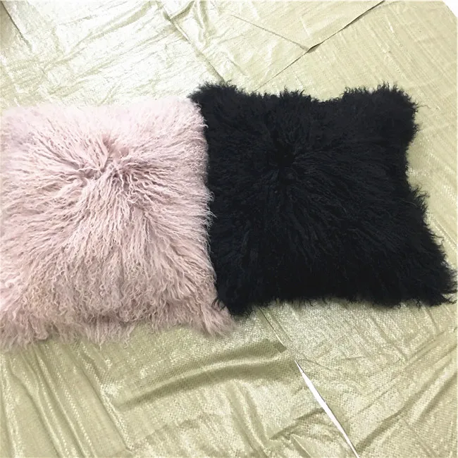 Luxurious Sheep Skin Cushion Cover Soft Wool