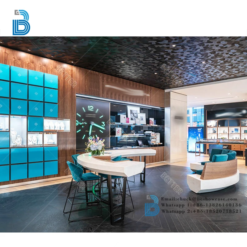 Customized High End Display Cabinets Display Counter Modern Watch Showcase