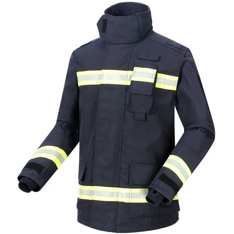 
Hot Sale Protective Aramid Fighting Jacket Fire Suit for Fireman Flame Retardant Firefighting Clothing 