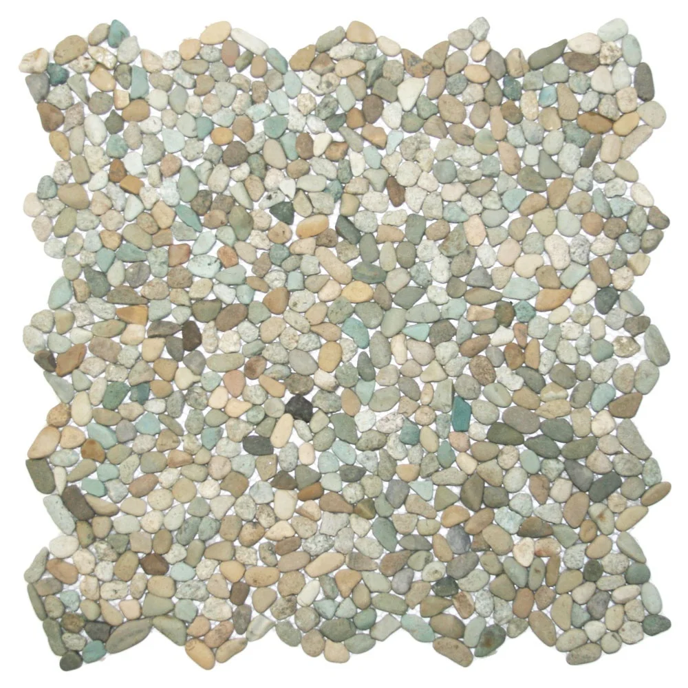 Green Mini pebble tiles home and garden decorative