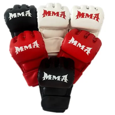 Профессиональные оптом новые боксерские перчатки из ПУ кожи для фитнеса Mma