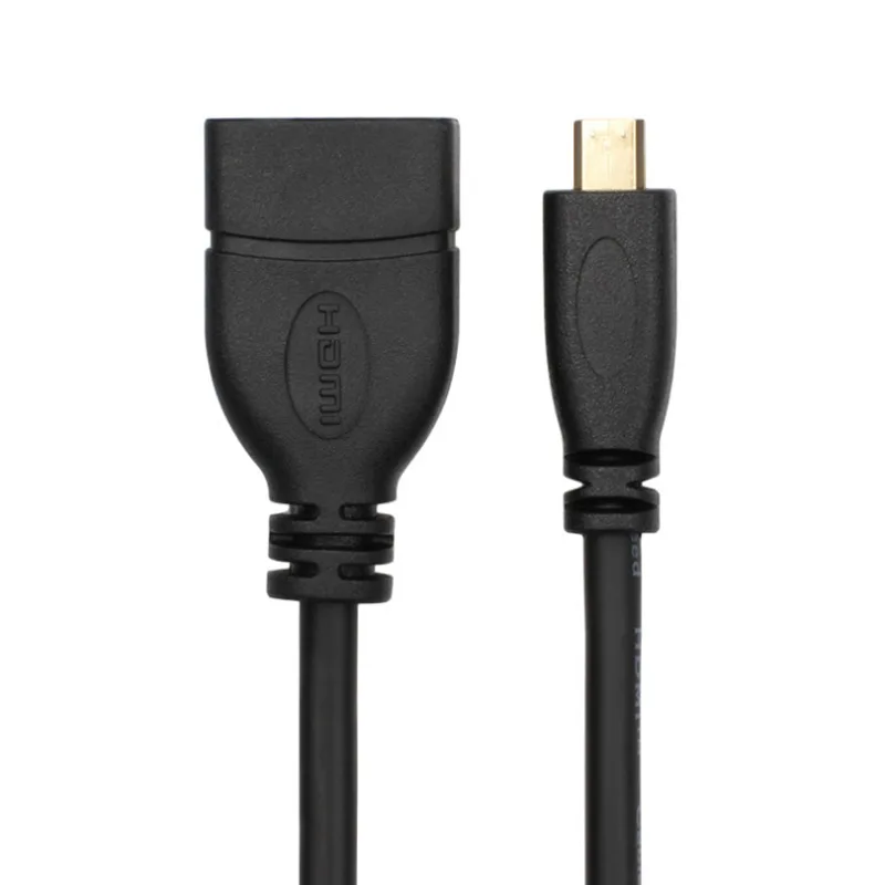 hdmi to HDMI female HD adapter cable hdmi female to micro male cable extension cable 1.4 version HD