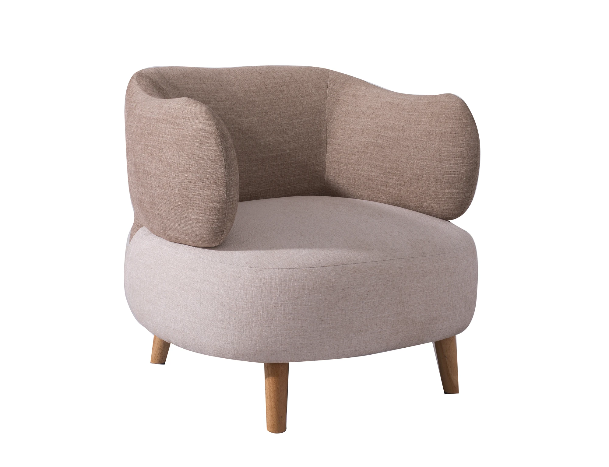 Nisco Living Room Furniture Lounge chair with solid wood legs