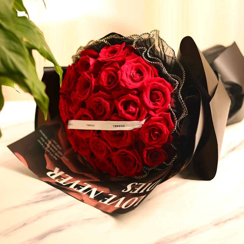 4 sheets /pack Valentines day flower packing flower wall paper 120 g white craft classic style packing paper