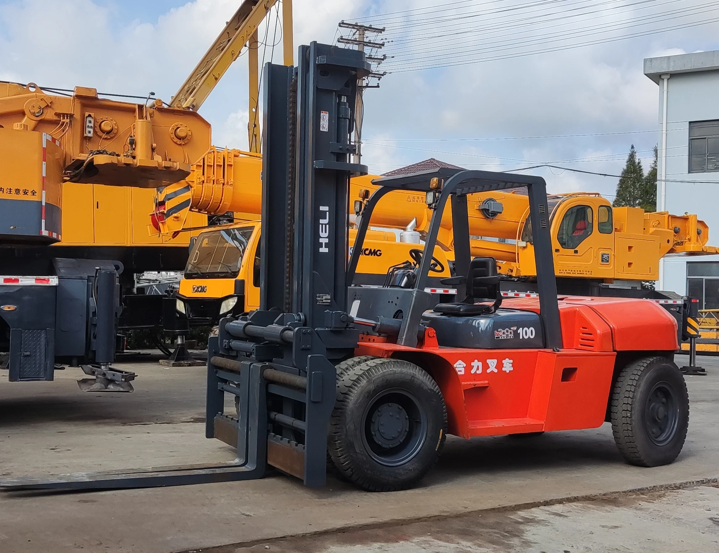 China brand 10ton used Forklifts Heli cpcd100 on hot sale in Good condition