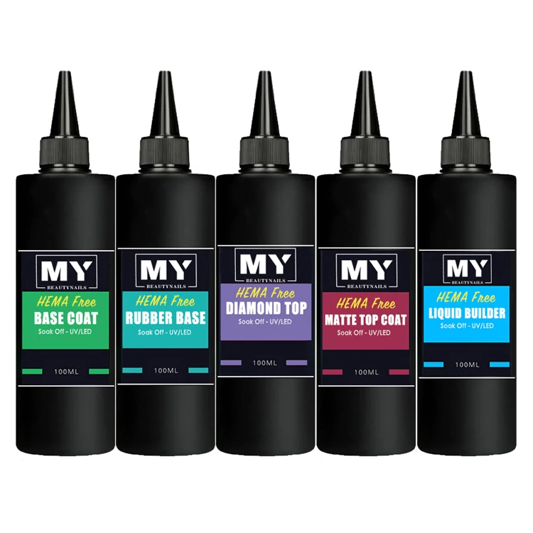 Mybeautynails OEM изготовленный на заказ оптом пополнения бутылки УФ Гель-лак для ногтей био-гели системы 5 в 1 7 структура гель коробка отбора Бесплатная