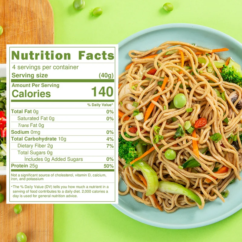 Vegan Healthy Food Low Carb High Protein Healthy Noodles Pea Pasta