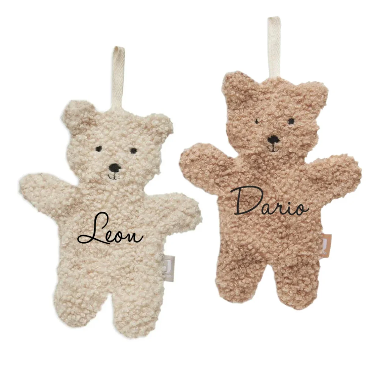 custom Logo Soft Teddy Lovely Baby Pacifier Holder Organic Plush Bear Shape Baby Pacifier Clip
