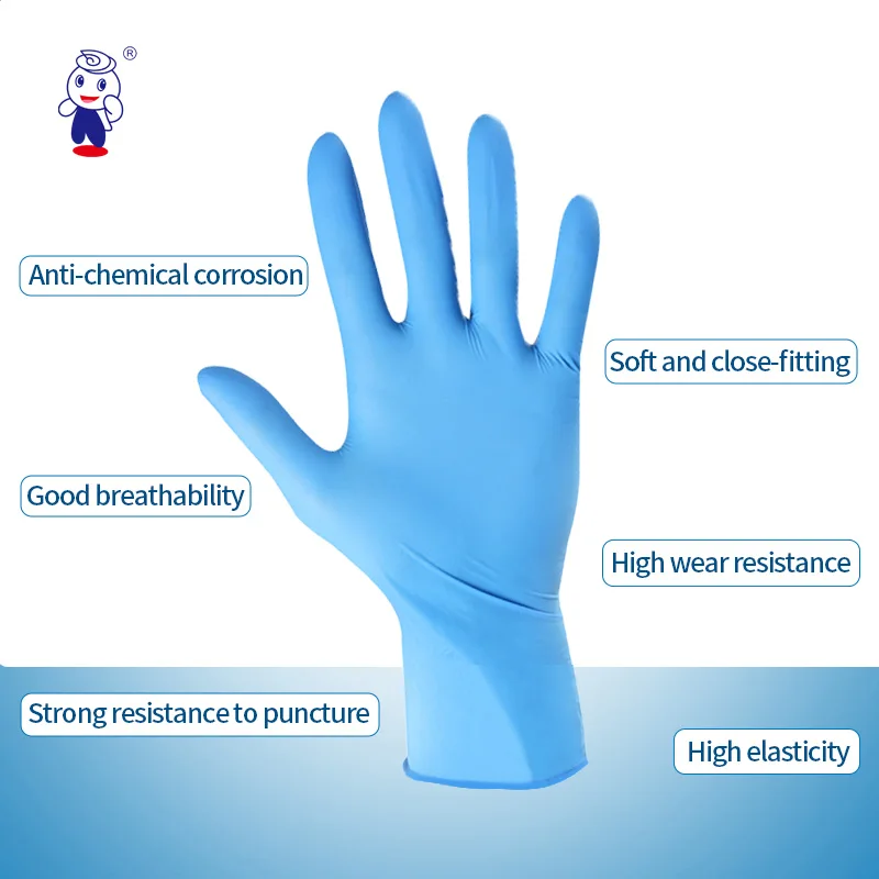Examination Powder Free Nitrile Gloves Powder Free Disposable Nitrile Gloves Manufacturers Blue Nitrile Gloves