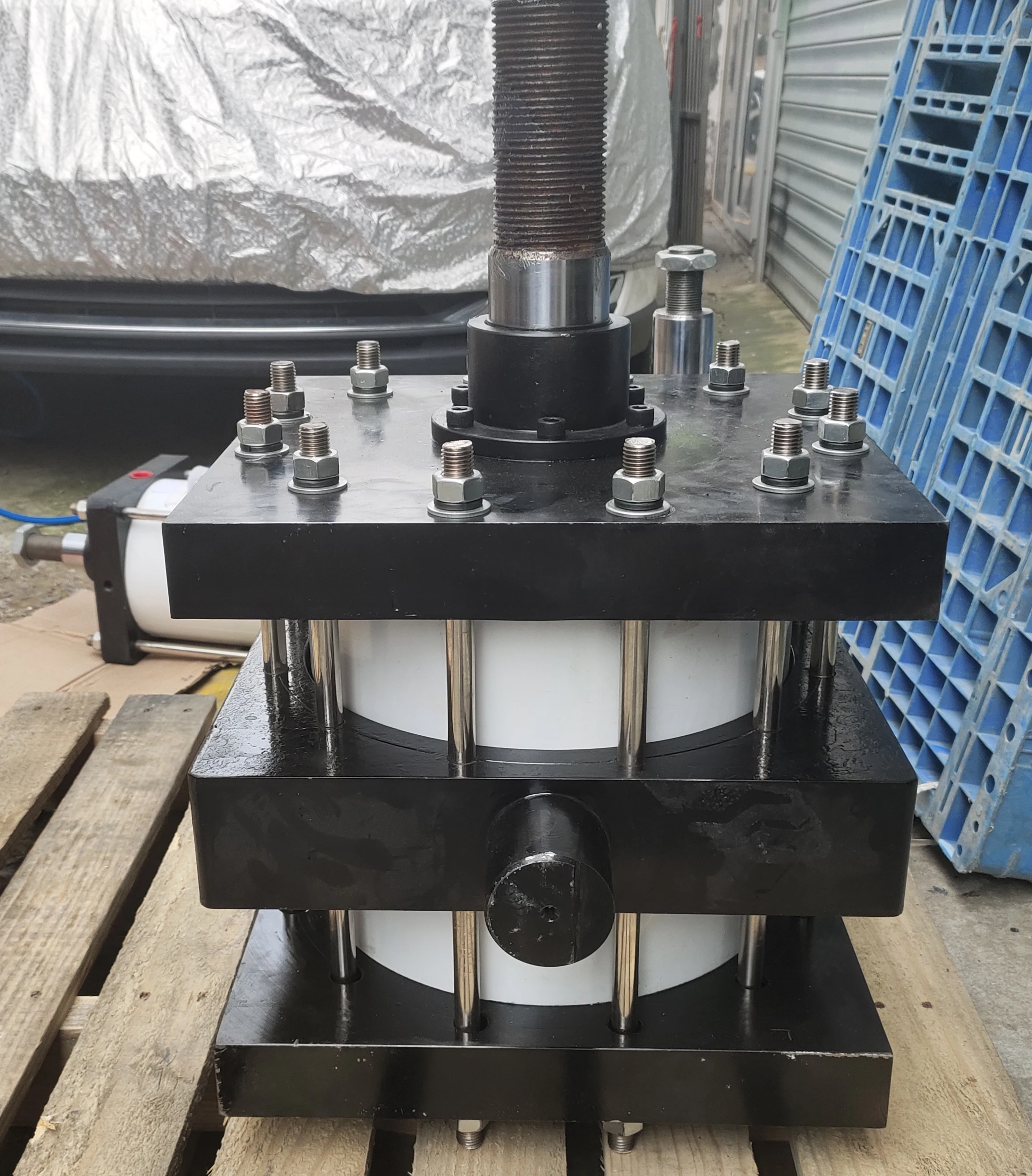 High Pressure Big Force Heavy Duty OD320 Double Acting Piston Air Cylinder Metallurgy Pneumatic Cylinder