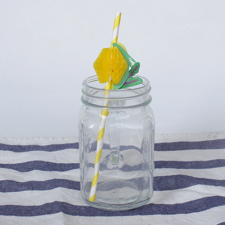 
Orange lemon paper straws garland fruit paper straws honeycomb honeycomb straws party decoration supplies 