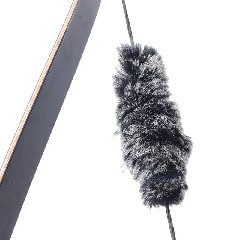 Archery Bowstring Stabilizer Absorber Rabbit Hair Damper Shocker Absorb Silencer Traditional Recurve Bow Stringer Stabilizers