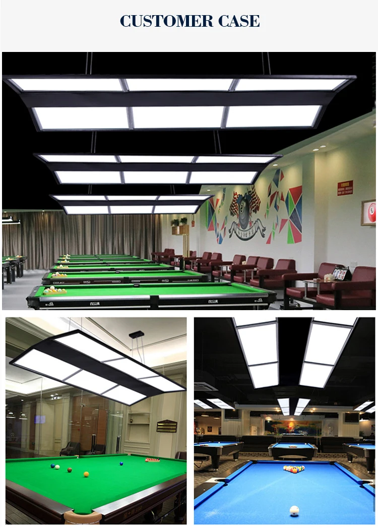 Aluminum Shawdowless Ultra-thin LED Pool Table Light Super Bright Billiards Pool Table Snooker Table Pendant LED Light