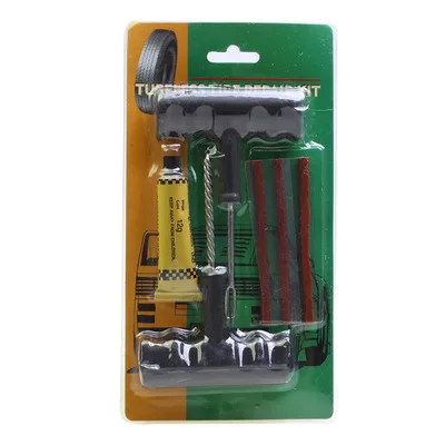 Car Tire Repair Tool Set Tire Motorcycle Quick Tire Repair Rubber Strip 6-piece Repair Tool Set